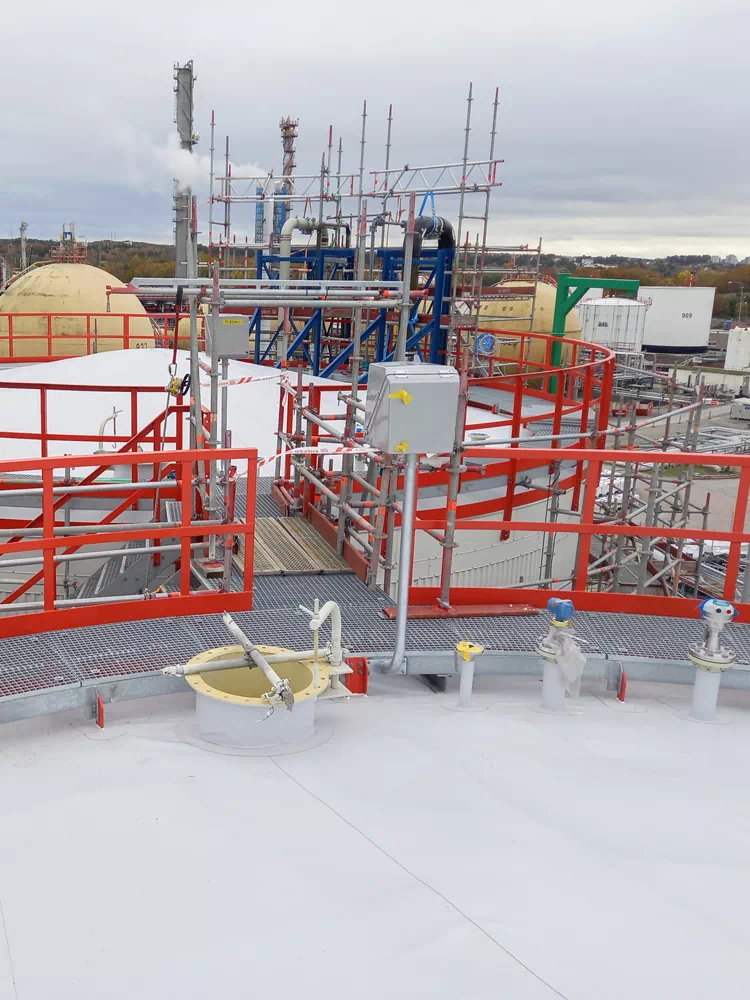 Tank Roof – Stenungsund Borealis, Sweden